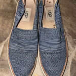 Uggs heathered blue striped size 7 comfortable slip on loafers Photo 0