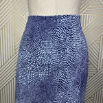 J. McLaughlin  Blue Speckle Dot Printed Pencil Skirt‎ Size US 6 Photo 2