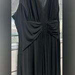 Jessica Howard  Formal Dress Tank V-Neck Black Midi High Back (624) Photo 1