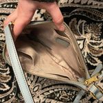 Ralph Lauren LRL Robin Egg Blue Cutout Detail Baguette Photo 4