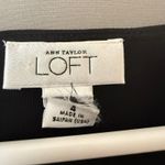Ann Taylor LOFT Size 4 Black shift long sleeve mini Dress Photo 3