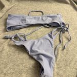 SheIn small bandeau halter, Perwinkle Brazilian cut bikini Photo 4