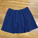 Leota Circle Print Skirt Womens Size 3X Navy Pockets Stretch Elastic Waist NWT Photo 2