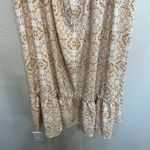 Chic Soul  Plus 3X Midi Dress Peek-A-Boo Midriff Ruched Bust Sleeveless Mandala Photo 5