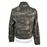 D Jeans Women's Camouflage Denim Jacket Trucker Streetwear Casual Utility Sz M Green Size M Photo 2