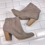 Gap Chunky Heel Ankle Suede Boot Taupe Photo 0