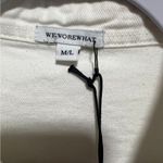 Who What Wear We What Wear White Denim Boyfriend Shirt Rigid Denim, New with tags Photo 3