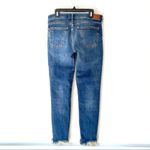 ZARA  Mid Rise Frayed Skinny Jeans size 6 Photo 6