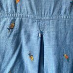 Old Navy “The Classic Shirt” Button-Up Shirt Chambray with Printed Parrots Photo 4
