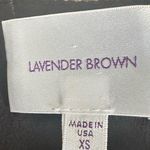 Lavender Brown  Zebra Puff Sleeve Dress Belt XS Photo 4