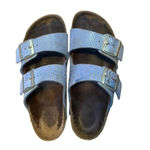 Birkenstock Arizona Sandals – Size 39 (US 8-8.5), Double Strap Shiny Python Photo 2