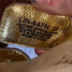 Alegria  Linn Tan Floral Embroidery Embroidered Strap Leather Sandals 38 / 8 Photo 8