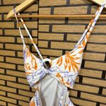 Lucky Brand Lucky Purple And Orange Cutout Front One Piece Swimsuit Size Small Photo 3