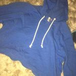 Divided H&M blue cropped hoodie Photo 0