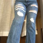 Abercrombie & Fitch Distressed Blue Boyfriend Jeans Photo 0