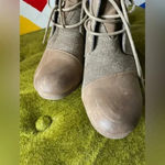 Pierre Dumas Brown Leather Booties Size 8 EUC! 019 Photo 1