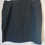 J. Jill Ponte Grey Mini Pencil Pull On Skirt Sz XL Gray Photo 3