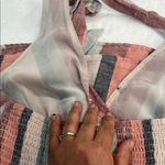 American Eagle  Outfitters Pink and Green Halter Maxi Sundress Photo 6