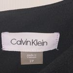 Calvin Klein  Sunburst Sleeveless Black Dress Photo 3