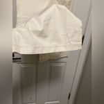 American Eagle  Cream Highest Rise Belted Paperbag Waist Cropped Wide Leg Pants Photo 8