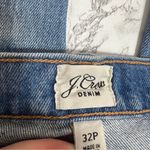 J.Crew  Slouchy Boyfriend Capri Jeans Distressed Rocky Wash Raw Hem Sz 32 petite Photo 3