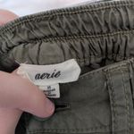 Aerie  Drapey Chill Trouser Pants Olive Green Lyocell High Waisted XS Regular Photo 4