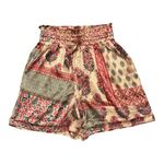 Bunulu Boutique Floral Paisley Lightweight Paperbag Shorts NWT Pink Photo 3