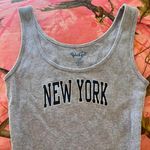 John Galt new york grey ribbed tank top Photo 5