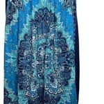 Studio West  Skirt Womens Small Blue Printed A-Line Casual Boho Bohemian Hippie Photo 0