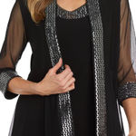 R & M Richards  Black Jacket with Silver Details Photo 0