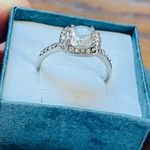 Diamond CZ Silver Ring Size 7 NEW Photo 4