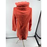 Anthropologie Moth Orange Boiled Wool Hooded Cowl Neck Coat Womens Size XS Photo 8