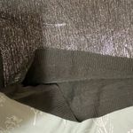 Tempo Paris  Shimmering Silver Long Sleeve Sweater Size M / L Photo 10