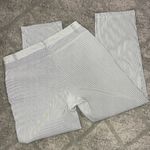 Ankle cropped white with navy blue pinstripe soft and lightweight jean high rise Size 8 Photo 1