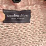 Wooden Ships  Mohair Wool Blend Light Baby Pink Cardigan Sweater Size S / M Photo 2