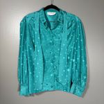 The Wilroy Traveller Vintage Women's 1970's Turquoise Top & Skirt Set Photo 1