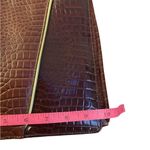 80s Vintage Color block cross body rectangle maroon, green and brown Photo 8