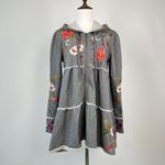 Johnny Was NWOT  Acacia Floral Embroidered Full Zip Tiered Hoodie Sweatshirt S Photo 1