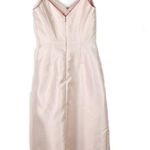 Alfred Sung NWT Draped Faux Wrap Cocktail Dress With Pockets Blush Size 8 D777 Photo 9