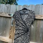Connected Apparel  Black &‎ White dress size 8 contemporary webbing summer spring Photo 3