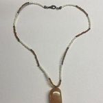 Women’s Hand Made Beaded Natural Stone / Glass Costume Necklace Photo 0