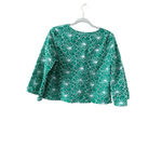 Marc New York  Green White Floral Tie Front Crop Top S Photo 8