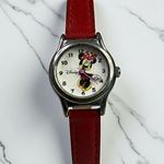Disney  Minnie Mouse Women's Red Leather Watch Collectible Photo 0