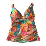 Bleu Rod Beattie  Tankini Set The Heat Is On Tropical Colorful Print Red Orange 4 Photo 1