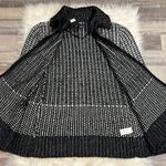 DKNY NWT Jeans sweater cape poncho chunky knit with subtle metallic L Photo 10