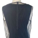 Love moschino Italian Black Sheer Mesh Tulle Layer Jeweled Euro Subversive Dress Photo 5