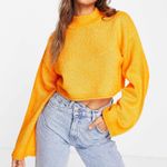Miss Selfridge Funnel Batwing Crop Sweater in Orange, Size M New w/Tag Photo 0