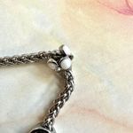 Silver tone bird flower peace owl charm bracelet Photo 9