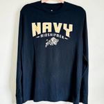 knights apparel  Unisex Navy Blue Midshipmen Long sleeve Tee shirt sz Medium Photo 0