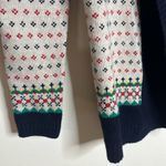 Talbots ladies FAIR ISLE SHAWL COLLAR OPEN SWEATER soft cozy small oversized Photo 4